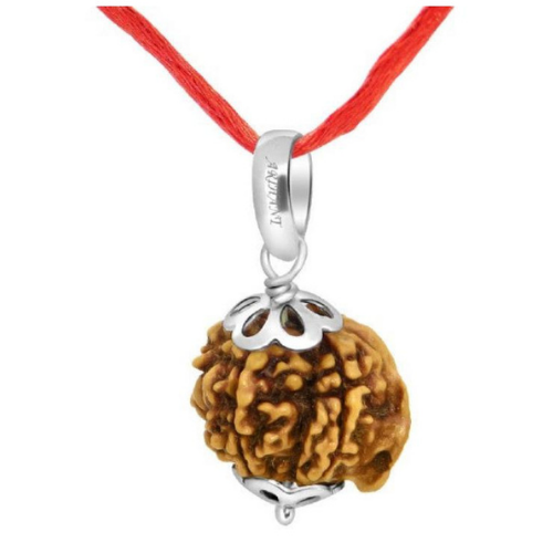 7 Mukhi Ganesh Rudraksha Silver Pendant